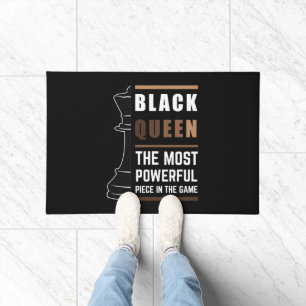 Black Queen The Most Powerful Piece In The Game 1 Doormat