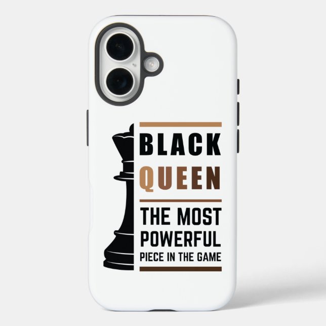 Black Queen The Most Powerful Piece In The Game 2 Case-Mate iPhone Case (Back)