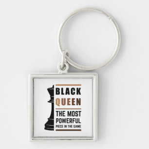 Black Queen The Most Powerful Piece In The Game 2 Key Ring