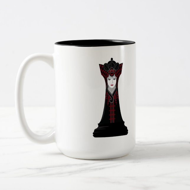Black Queen Two-Tone Coffee Mug (Left)