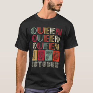 Black Queens born in November 1970 for black woman T-Shirt