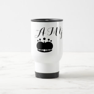 Black Queens Crown Travel Mug