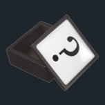 Black Question Mark Gift Box<br><div class="desc">Give your gift box mystery - a black question mark. This mysterious and funny gift box adds humour,  a joke,  and mystery to Christmas or for any holiday,  occasion,  and recipient.</div>