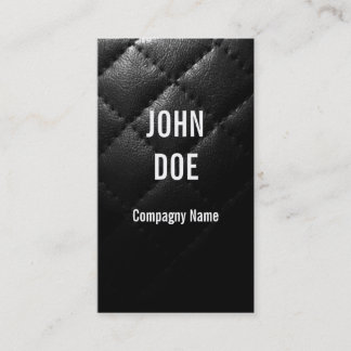 Black Quilted leather Business Card