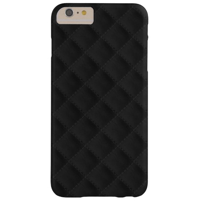 Black Quilted Leather Case-Mate iPhone Case (Back)