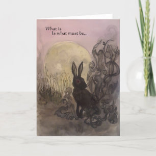 Black Rabbit of Inle Blank Greeting Card