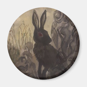 Black Rabbit of Inle Magnet