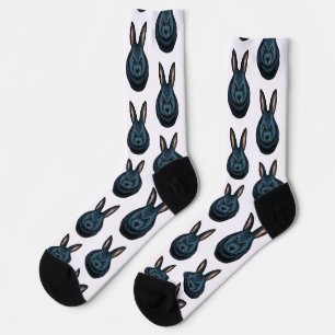 Black rabbit Socks