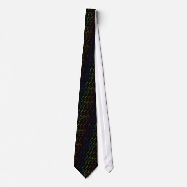 Black Rainbow Pride Tie (Front)