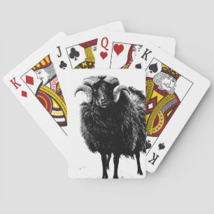 Black Ram Playing Cards
