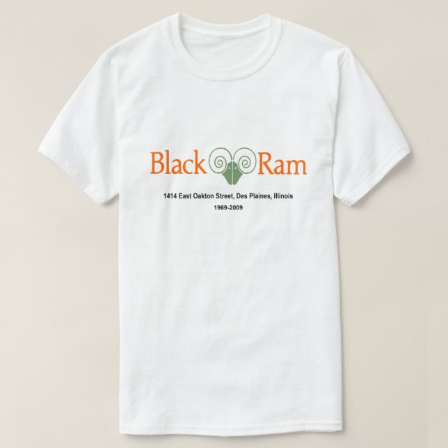 Black Ram Restaurant, Des Plaines, Illinois T-Shirt (Design Front)