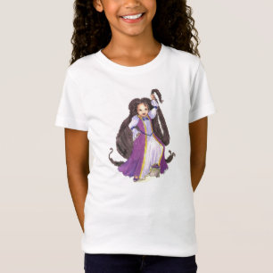 Black Rapunzel with Twists Girls tshirt