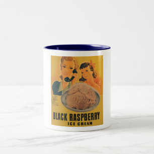 black rasberry ice cream ad mug