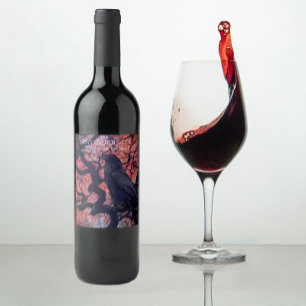 Black Raven and Gnarly Japanese Maple Wine Label