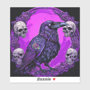 Black Raven and Skulls