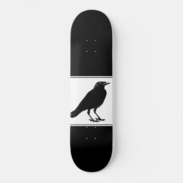 Black Raven Black Skateboard (Front)