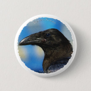 BLACK RAVEN Collection 6 Cm Round Badge