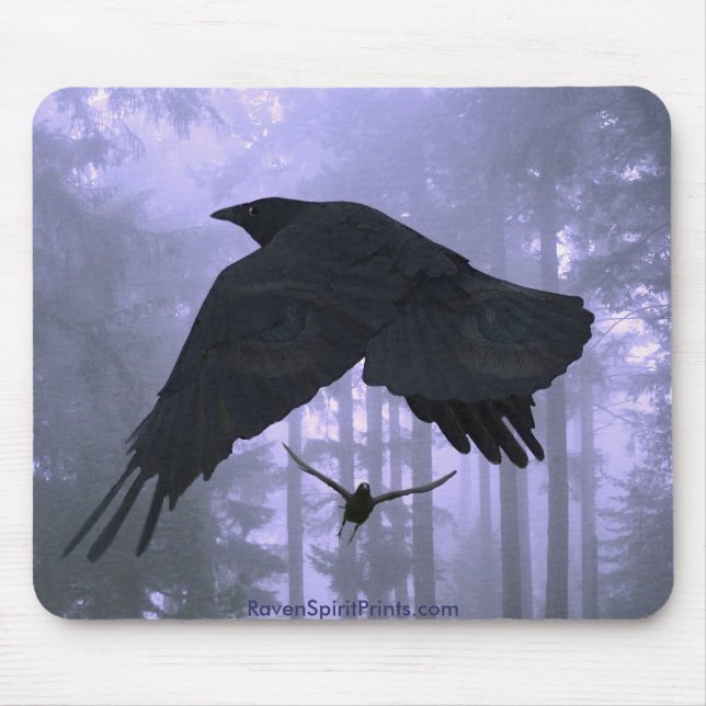 BLACK RAVEN Collection Mouse Mat (Front)