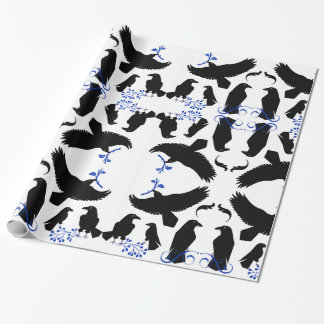 Black Raven Crow Myth Birds Viking Trickster Pagan Wrapping Paper