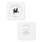 Black Raven Crow Square Business Card