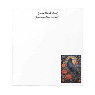 Black Raven Dark Gothic Notepad