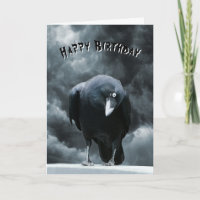 Black Raven Gothic Birthday