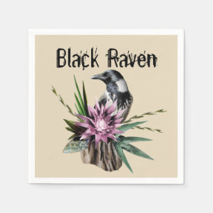 Black Raven Napkin