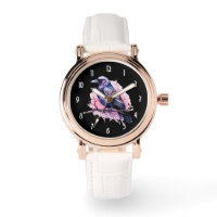 Black Raven on a Branch Illustration