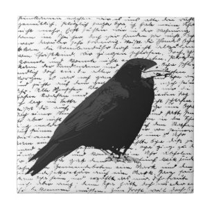 Black raven tile