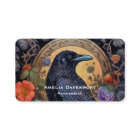 Black Raven with Flowers Gothic Design