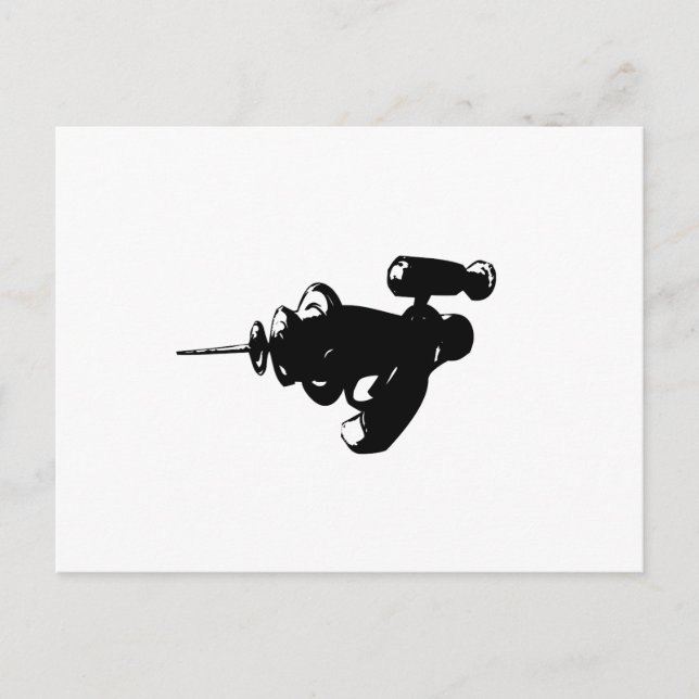 Black Raygun Postcard (Front)