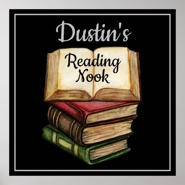 Black Reading Nook Poster (Front)