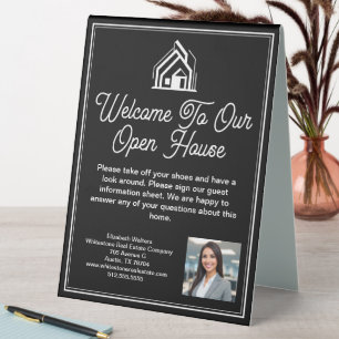 Black Real Estate Company Open House Realtor Photo