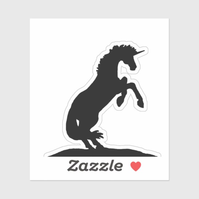 Black Rearing Unicorn (Sheet)