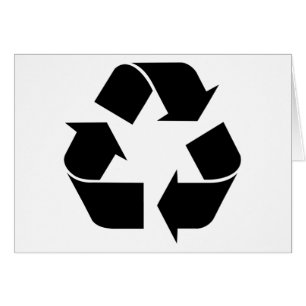 Black Recycling Symbol 