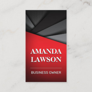 Black Red   Abstract Panels Appointment Card