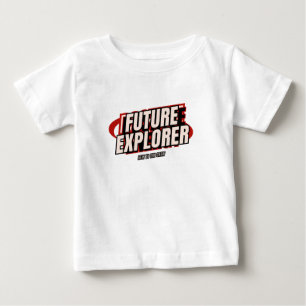 Black, Red and Beige Bold Typography kids t-shirt, Baby T-Shirt