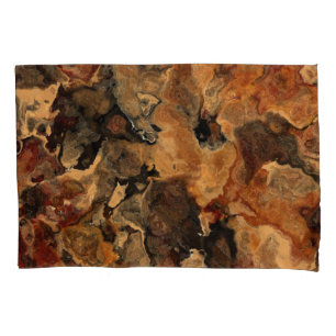 Black, Red and Rust Pillowcase