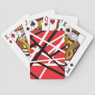 Black, Red, and White Graphic  Playing Cards