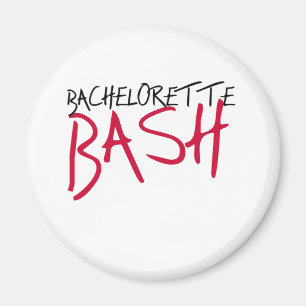 Black/Red Bachelorette Bash Magnet