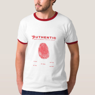 Black Red Bold Fingerprint T-shirt