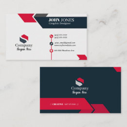 Black & Red Business Cards 11 Pack of 100