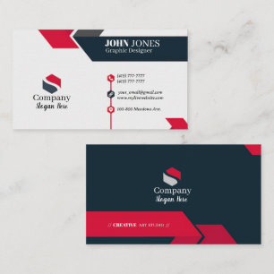 Black & Red Business Cards 11 Pack of 100