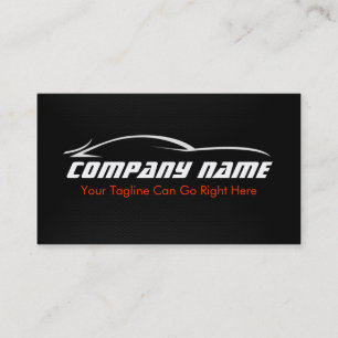 Black, Red, Car, Auto, Carbon Fibre  Business Card