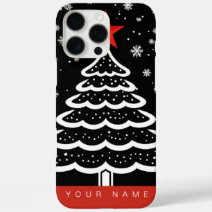 Black & Red Christmas iPhone 16 Pro Max Case