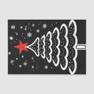 Black & Red Christmas Tissue Paper
