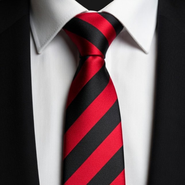 Black Red Combination Tie (Creator Uploaded)