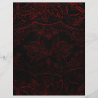 Black & Red Gothic Scrapbook Paper