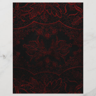 Black & Red Gothic Scrapbook Paper