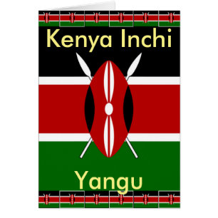 Black Red Green: Beautiful Kenya Flag Art Design